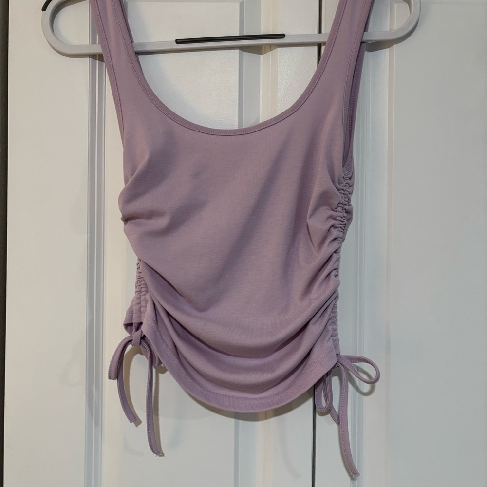 Lavender Ruched Tank Top